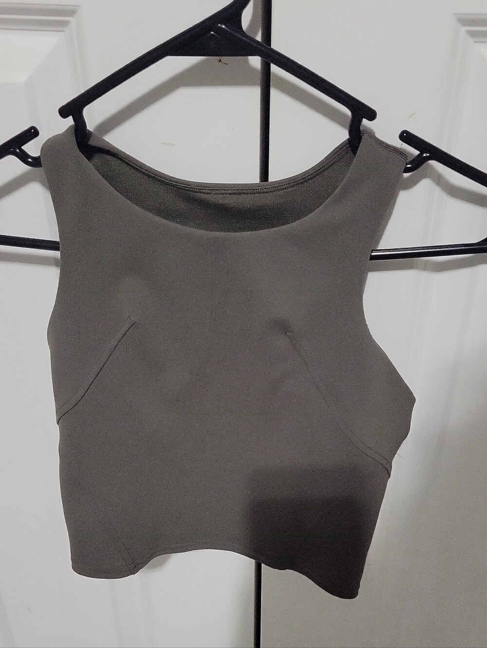lululemon athletica Olive Green High-Neck Cropped Tank